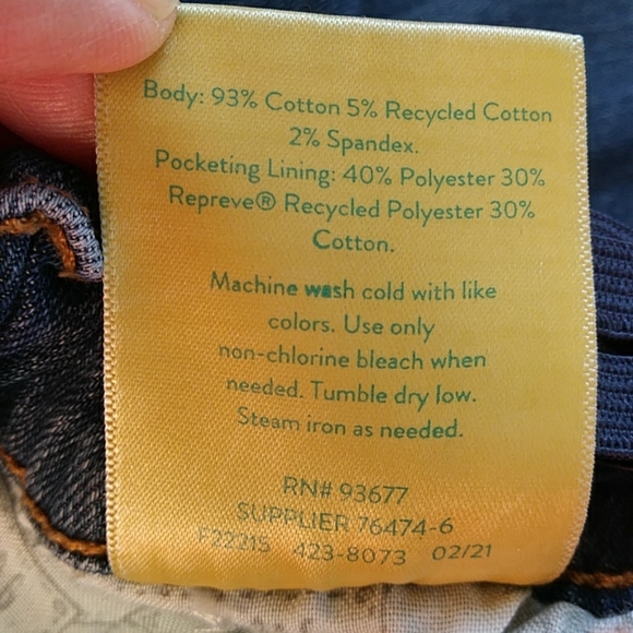 Thereabouts Slim Fit Adjustable Waist Tab Jeans 20 Blue - Picture 7 of 16